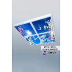 Gökyüzü Panel 124 cm x 124 cm -DÖRTLÜ- Led-Sıva ÜSTÜ-216WATT-SALON Tavan-Led Aydınlatma-Avize Modelleri - Beyaz