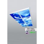 Gökyüzü Panel 124 cm x 186 cm -ALTILI- Led-Sıva ÜSTÜ-324 Watt-Ofis LED Aydınlatma-Avize Modelleri-Led Işık - Beyaz