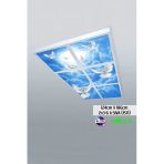 Gökyüzü Panel 124Cm X 186Cm-Altılı- Led-Sıva Üstü-324 Watt-İş Yeri Led Aydınlatma-Avize Modelleri