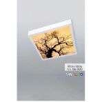 Gökyüzü Panel 1X1 -Tekli-60X60-Tavana Yapışık Led Panel-54W-Sıva Üstü Avize-Kolay Montaj-Ağaçlı- Led