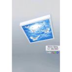 Gökyüzü Panel 1X1-Tekli-60X60-Tavana Yapışık Led Panel-54W-Sıva Üstü-Kolay Montaj-Bulutlu Kuşlar- Led