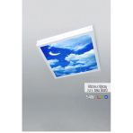 Gökyüzü Panel 1X1-Tekli-Tavana Yapışık Led Panel-54W-Sıva Üstü-Kolay Montaj-Bulutlu Ay- Led