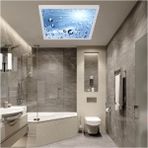 Gökyüzü Panel 2 Yıl Garantili Avize -60WATT-60 x 60 -Led Banyo Tasarım Aydınlatma- Tavana Yapışık-Kolay Montaj Avize - Beyaz - 1