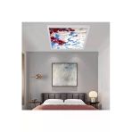 Gökyüzü Panel 54Watt Yatak Odası Ledli Avize-60Cm X 60Cm Kare Aydınlatma- Tavana Yapışık Model-Kolay Montaj Avize
