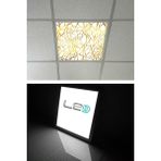 Gökyüzü Panel 60 cm x 60 cm -ASMA Tavan Led-Sıva ALTI-54W-BEYAZ-LED Panel-Led ARMATÜR-60 x 60 Taş Yünü Asma Tavan Ledi - 1