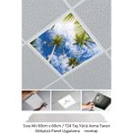Gökyüzü Panel 60 cm x 60 cm -ASMA Tavan-Sıva ALTI-54W-6500K-BEYAZ-LED Panel-Led Armatür- 60 x 60 Taş Yünü Asma Tavan Ledi - 1