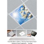 Gökyüzü Panel 60 x 60 Taş Yünü Asma Tavan Ledi Armatür, 60WATT-54WATT- Asma Tavan Sıva Altı Panel - Beyaz - 1