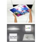 Gökyüzü Panel Asma Tavan Led-60Cmx60 Cm Sıva Altı-54W-6500K Led Panel Led Armatür- 60X60 Taş Yünü Asma Tavan Ledi