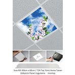 Gökyüzü Panel Asma Tavan Led-60Cmx60cm-Sıva Altı-54W-6500K-Led Panel-Led Armatür- 60X60 Taş Yünü Asma Tavan Ledli