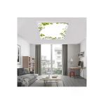 Gökyüzü Panel Baharlım Tavan Avize-60X60-Led-54Watt-Tavana Yapışık Lamba-Ev Aydınlatma-Modern Salon Avizeleri- Uv