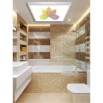 Gökyüzü Panel Banyo AVIZE-60 cm x 60 cm -54WATT-LED-ARMATÜR-WC-AYDINLATMA-DESENLI-PANEL-BANYO-LED-SU Almaz LED Lamba-A+ - Beyaz - 1