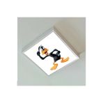 Gökyüzü Panel Cartoon Characters Çocuk Odası Led Avize-60Cmx 60Xm Büyük Kare-1.5Kg Hafif- 54W Güçlü Işık-Sıva Üstü