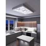 Gökyüzü Panel Çiçek Desenli 60X120 106W, Sıva Üstü, Güçlü LED Aydınlatma, Tavan Armatürü, LED Panel, Ofis, Mutfak Aydınlatması - Beyaz
