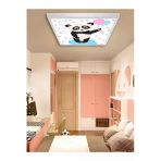 Gökyüzü Panel Genç Odası Avize-60Cmx60cm-54Watt Led-6500 Kelvin (Beyaz)-Trendyol Indirimli Avizeler-Balonlu Ayıcık