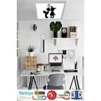 Gökyüzü Panel Genç Odası LED 54W Avize Çocuksu Desen 60 cm x 60 cm - Beyaz - 1