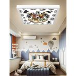 Gökyüzü Panel Harry Potter Ledli Çocuk Odası Avize, 60WATT, Beyaz Işık, 60 x 60 Modern Kare, Genç Odası Avize, Yeni - 1