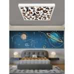 Gökyüzü Panel Harry Potter Ledli Çocuk Odası Avize, 60WATT, Beyaz Işık, 60X60 Modern Kare, Genç Odası Avize, Yeni - 1
