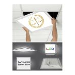 Gökyüzü Panel Hukuk Logo Asma Tavan-60Cmx60cm-Sıva Altı-54W-6500K-Beyaz-Led Panel-Led Armatür- Taş Yünü Asma Tavan