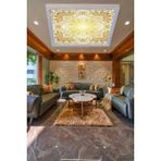 Gökyüzü Panel Klas Desenli Modern LED Aydınlatma 60WATT LED Dijital Baskılı Tavan Armatürü, 60 x 60 Mondern Kare - Beyaz - 1