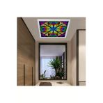 Gökyüzü Panel Koridor 54Watt-60X60 -Led Avize- Yeni Model Aydınlatma- Kare Tavana Yapışık-Kolay Montaj Avize