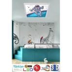 Gökyüzü Panel Led Avize Stron Çocuk Tavan Lambası 54W
