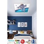 Gökyüzü Panel LED Avize Stron Çocuk Tavan Lambası 60WATT-BEYAZ Işık, Modern Uv Baskı Avize, - 1