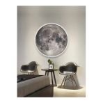 Gökyüzü Panel Modern Aplik - Moon Led Aplik, 30Cm Çap Led 25Watt, Duvar Aplikleri, Trendyol Aplik, Aplik Modelleri
