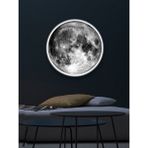 Gökyüzü Panel Moon LED Aplik, 30 cm Çap, LED 25WATT, Modern, Duvar Aplik, Yatak Odası Aplik, Duvar Lambası, New Art - Beyaz - 1