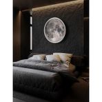 Gökyüzü Panel Moon LED Aplik, 30 cm Çap LED 25WATT, Modern, Duvar Aplikleri,yatak Odası Aplik,duvar Aplik Modelleri - Beyaz - 1