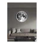 Gökyüzü Panel Moon Led Aplik, 30Cm Çap, Led 25Watt, Modern,Duvar Aplik,Yatak Odası Aplik, Duvar Lambası, Led Aplik