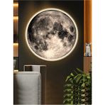 Gökyüzü Panel New-Moon, Modern Aplik, 30 cm Çap LED 25WATT, LED Duvar Aplikleri, Yatak Odası Aplik, Aplik Modelleri - Beyaz - 1