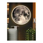 Gökyüzü Panel New-Moon, Modern Aplik, 30Cm Çap Led 25Watt, Led Duvar Aplikleri, Yatak Odası Aplik, Aplik Modelleri