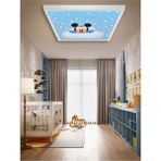 Gökyüzü Panel Rüyacı -Bebek Odası AVIZE-60 cm x 60 cm -54WATT-LED-ÇOÇUK Odası Avize Modelleri-Samsung Led-Aydınlatma - Beyaz - 1