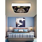 Gökyüzü Panel Space-Astronot Avize-Led AVIZE-25WATT-30 cm x 30 cm ,ÇOCUK Odası Avize, Avize Modelleri, Astronot Avize - Beyaz - 1