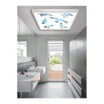Gökyüzü Panel Wc Avize-60Cmx60cm-54Watt-Led-Armatür-Banyo-Aydınlatma-Desenli-Panel-Wc-Led-Lamba-Wc Için Uygundur