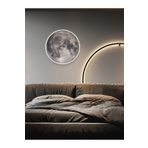 Gökyüzü Panel Yatak Başı Aplik-Moon Led Aplik, 30Cm-Led 25Watt,Duvar Aplikleri, Yatak Odası Aplik, Aplik Modelleri