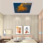 Gökyüzü Panel Yatak Odası 60WATT LED IŞIK-60 cm x 60 cm Kare Avize-Led Salon Avize-Tavana Yapışık-Kolay Montaj Avize - Beyaz - 1