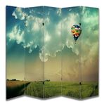 Gökyüzü Temalı Özel Tasarım Paravan Room Divider 180 x 200 cm