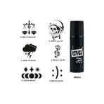 Gökyüzünün Adaleti Spray Tattoo Geçici Dövme Seti Dark Sprey Dövme Kiti