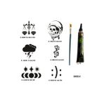 Gökyüzünün Adaleti Tüp Kına Ve Fırça Hediyeli Tattoo Geçici Dövme Seti