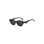 Golara Siyah Retro Cat Eye Kemik Çerçeve UV400 Unisex Vintage Retro Güneş Gözlüğü