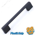Gölcük 96 Mm (Sert Plastik) Kulp Siyah Mobilya Çekmece Mutfak Dolap Dolabı Kulpu Kulbu Kulpları