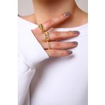 Gold 3'lü Ayarlanabilir Vintage Yüzük Seti