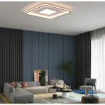 Gold 40X40CM Kare 3000K Işık Rengi,kumandalı LED Tavan Lambası,avize,modern Aydınlatma, Dekoratif Işık