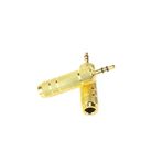 Gold 6.3mm 3.5mm Çevirici 6.3 mm Dişi 3.5 mm Erkek Adaptör Kulaklık Mikrofon Jakı