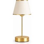 Gold Abajur Masa Lambası, E27 Duy, Modern Şık Tasarım, 37 cm Yükseklik, LED Uyumlu, Dekoratif G