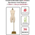Gold Ayaklı 36 Beden Iğne Batmaz Vitrin ve Fotoğraf Çekimi Için Pantolon Giyebilen Vitrin Mankeni