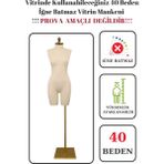 Gold Ayaklı 40 Beden Iğne Batmaz Vitrin ve Fotoğraf Çekimi Için Pantolon Giyebilen Vitrin Mankeni