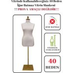 Gold Ayaklı 40 Vitrin Amaçlı Iğne Batmaz Terzi Mankeni Vitrin Mankeni