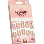 Gold Beauty Elegant Touch 24'lü Frenchli Takma Tırnak - Yapıştırıcı - 02A-Beyaz